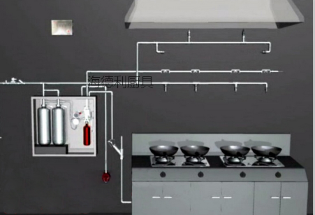 西安飯店廚房設備滅火裝置